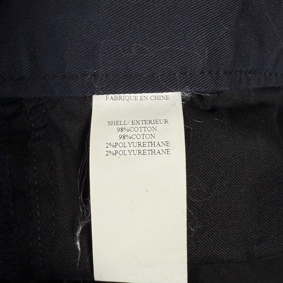 Theory Pants Mens 33x31 Blue Hayden Writer Straight Button Fly 5 Pocket Chino - Picture 13 of 13